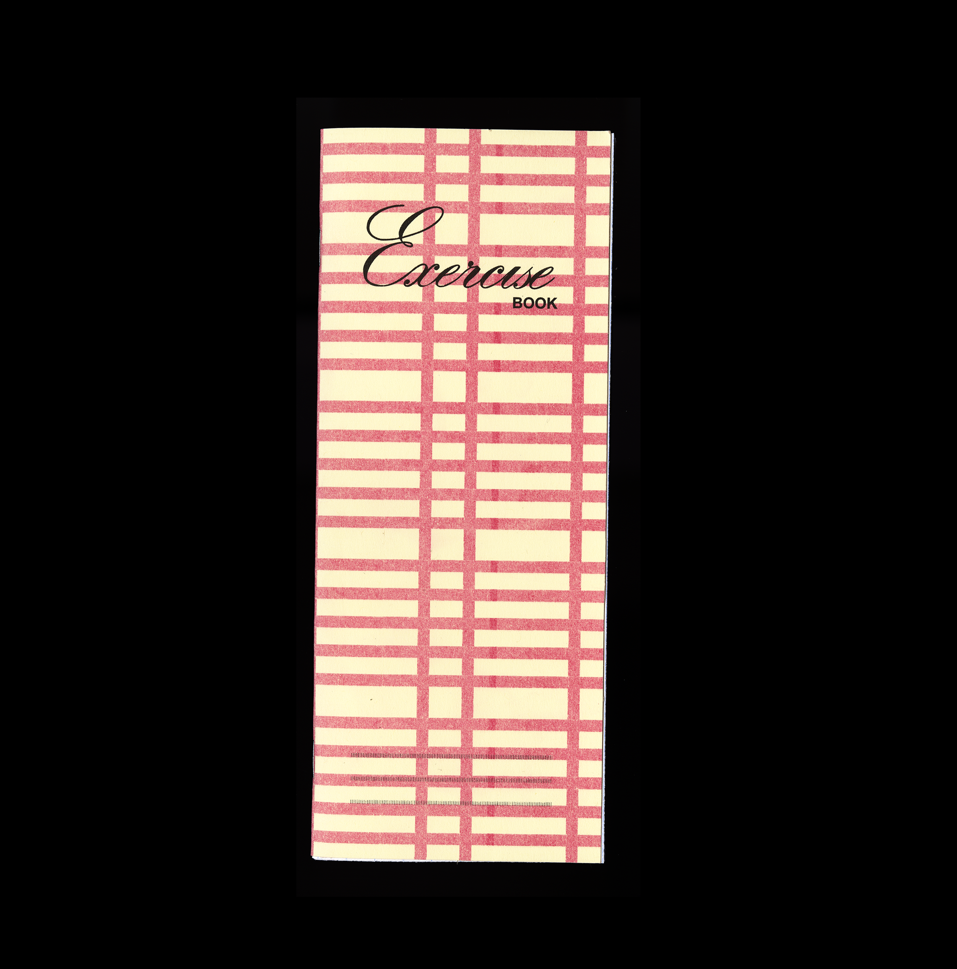 Exercise book cream cover