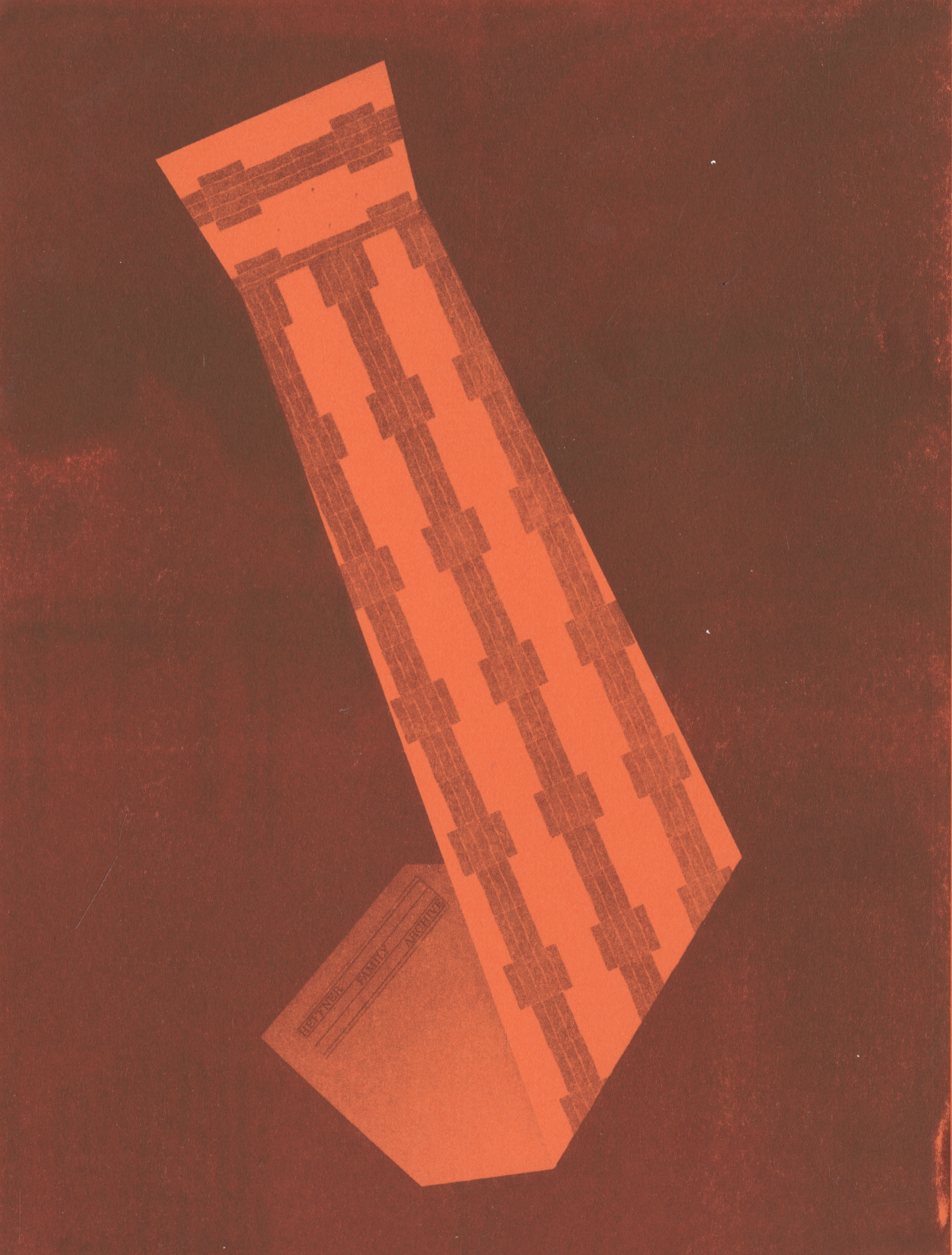 HFA orange riso archive print