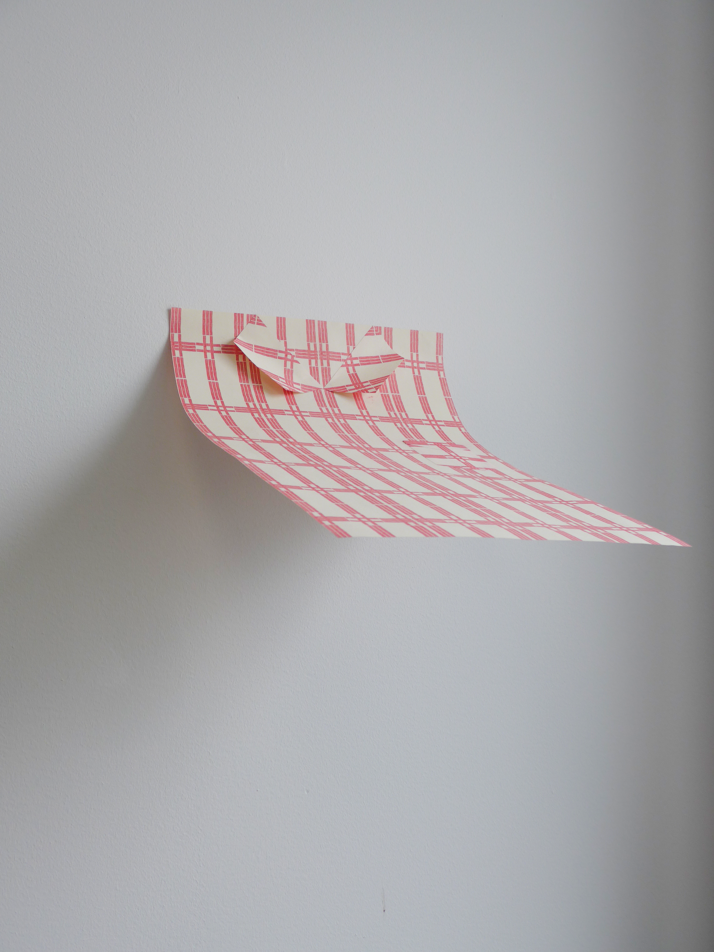 HFA plaid paper shirt detail
