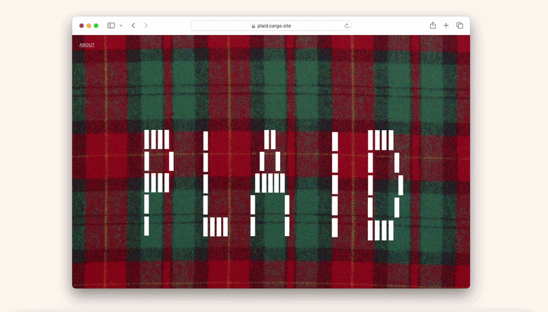 PLAID website
